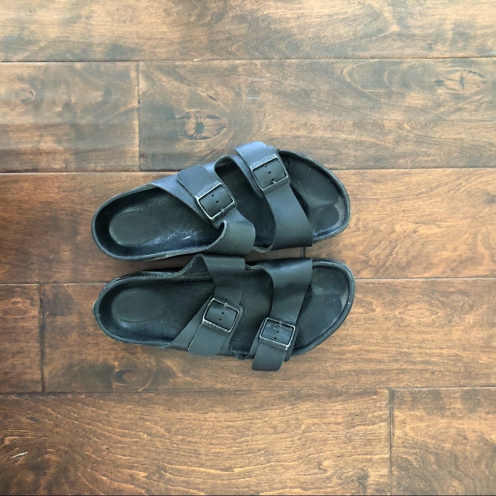 Birkenstock Men’s Monterey Leather Black Sandals